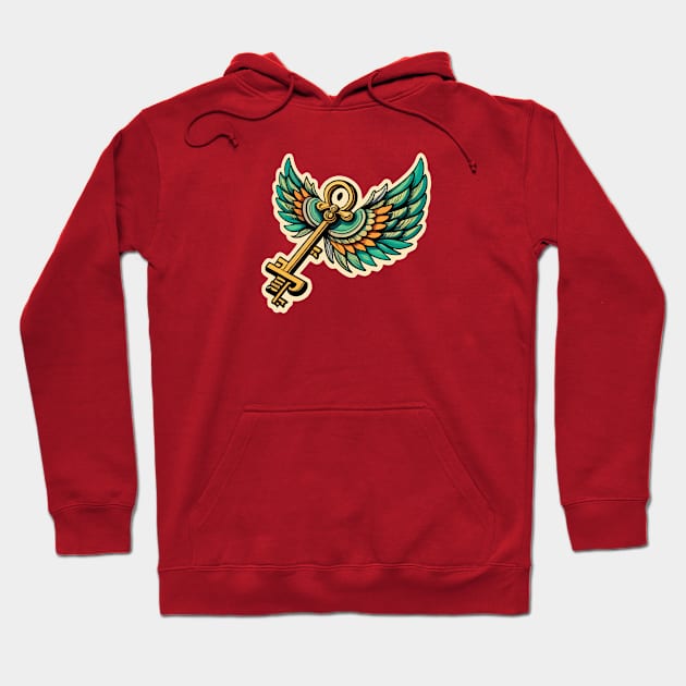 Magic Flying Key Hoodie by CatCoconut-Art